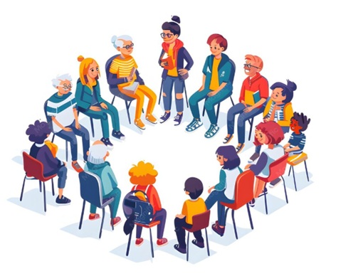 Interns building intergenerational connection